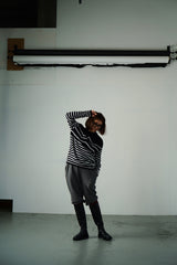 Cashmere "W"border Knit Pullover (CZ325-LPO48)