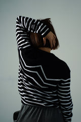 Cashmere "W"border Knit Pullover (CZ325-LPO48)