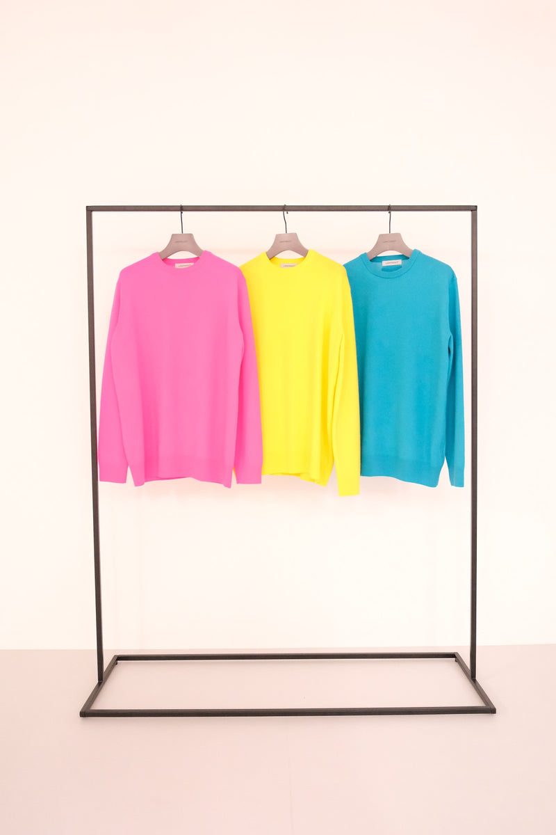 【Womens】 CANDY COLOR CREW NECK KNIT PULLOVER