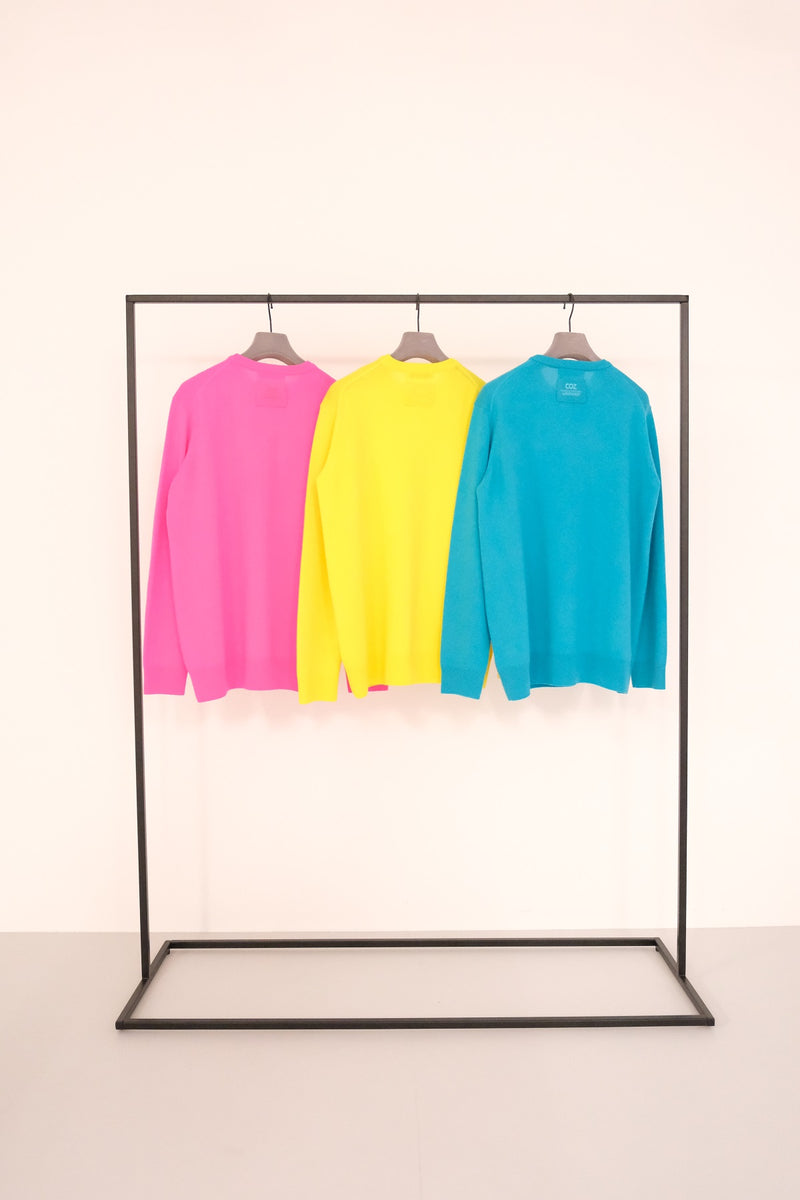 【Womens】 CANDY COLOR CREW NECK KNIT PULLOVER