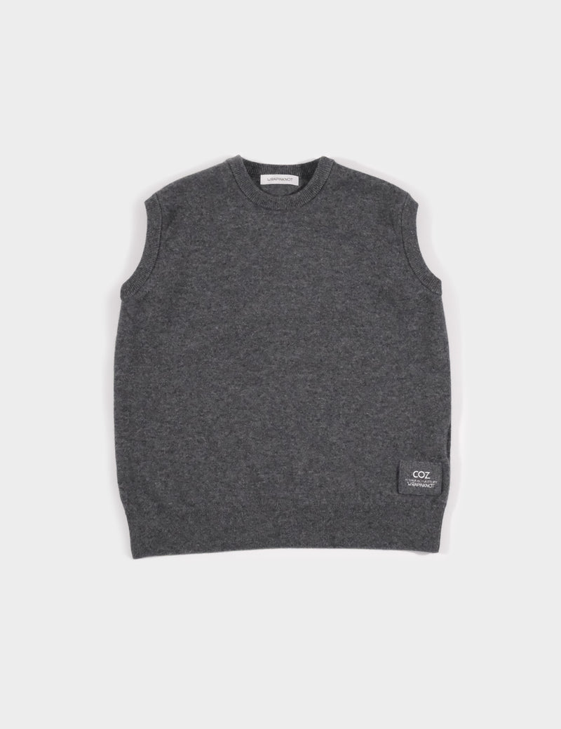 【WOMENS】 【PRE-ORDER】CASHMERE SLEEVELESS CREW NECK PULLOVER