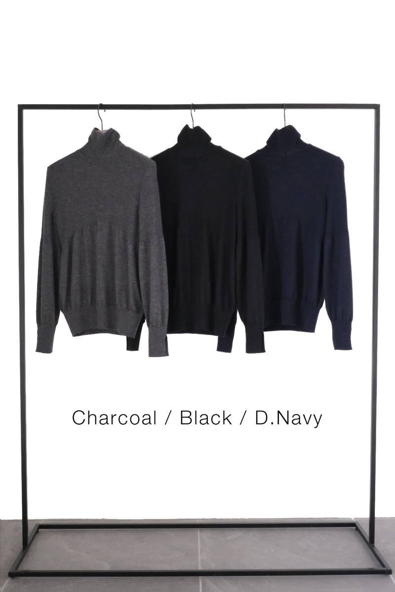 Finest Cashmere Turtleneck Pullover (CZ325-LPO07) / D.Navy