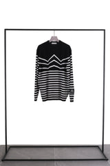 Cashmere "W"border Knit Pullover (CZ325-LPO48)