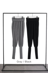 Cashmere "Bocca" Knit Pants (CZ325-LPT10) / Black