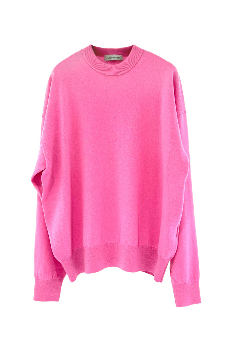 Unisex Cashmere Crew Neck Knit (CZ325-LPO49) / L / PINK