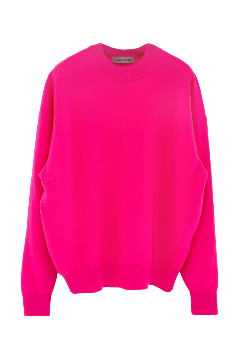 Unisex Cashmere Crew Neck Knit (CZ325-LPO49) / F / PINK