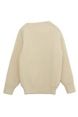 French Merinowool designed pullovers (WK22W-LPO03) / OFF WHITE