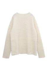 Brushed alpacas pullover (WK22W-LPO04) / OFF WHITE