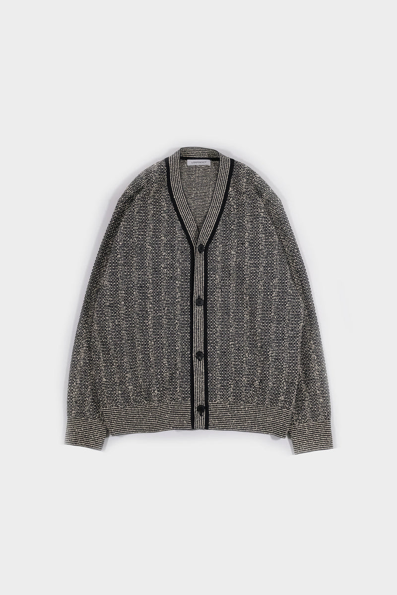 MIXED YARN STRIPE KNIT CARDIGAN (WK124-MCD01)