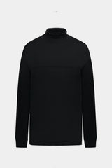 L/S HIGH-NECK PULLOVER (WJ501-MCS09-09) / BLACK