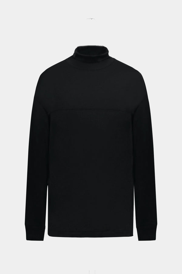 L/S HIGH-NECK PULLOVER (WJ501-MCS09-09) / BLACK