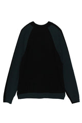 Stretch wool high gauge pullover (WK22W-MPO01) / Black