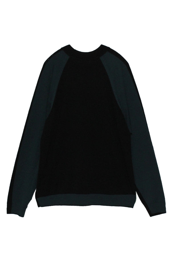 Stretch wool high gauge pullover (WK22W-MPO01) / Black