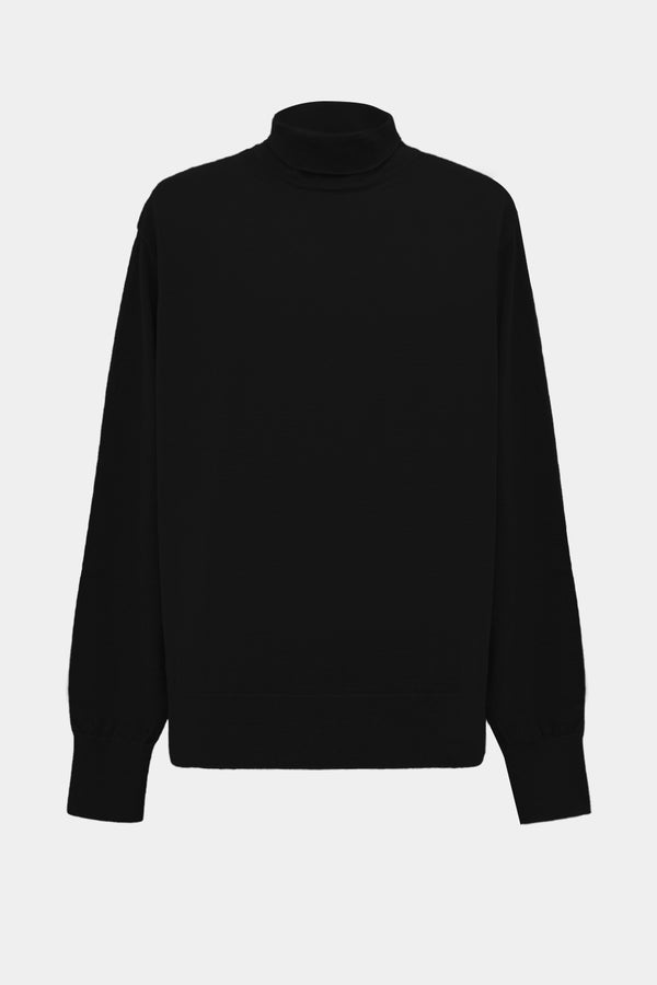 high-gauge high-neck knit L/S PO(PU501-MPO08) / BLACK