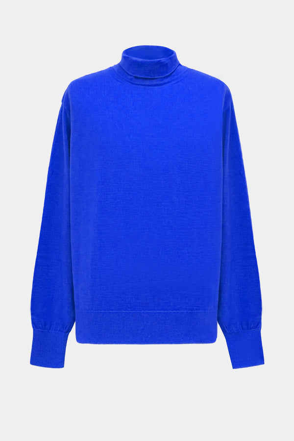 high-gauge high-neck knit L/S PO(PU501-MPO08)  / BLUE