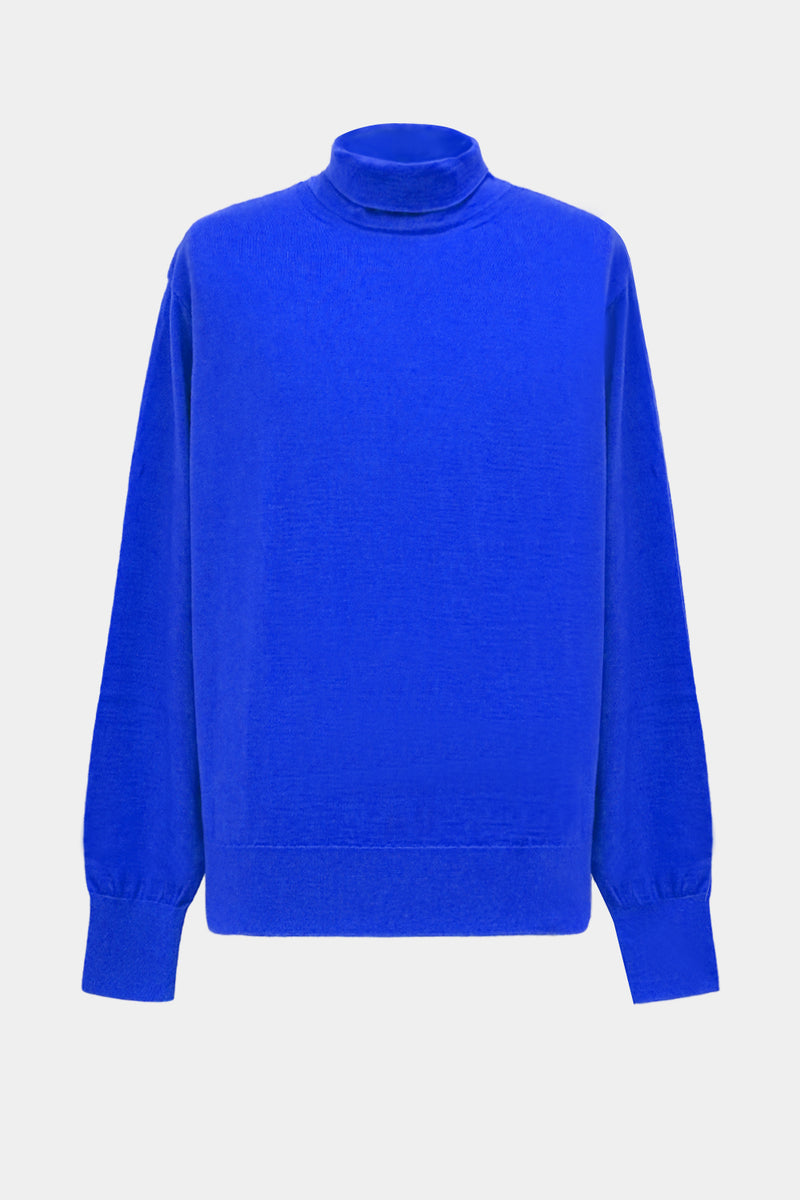 high-gauge high-neck knit L/S PO(PU501-MPO08)  / BLUE