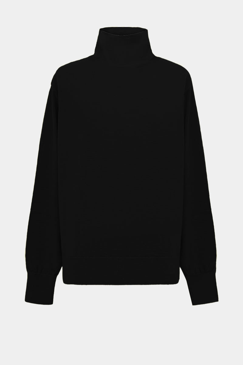 high-gauge high-neck knit L/S PO(PU501-MPO08) / BLACK