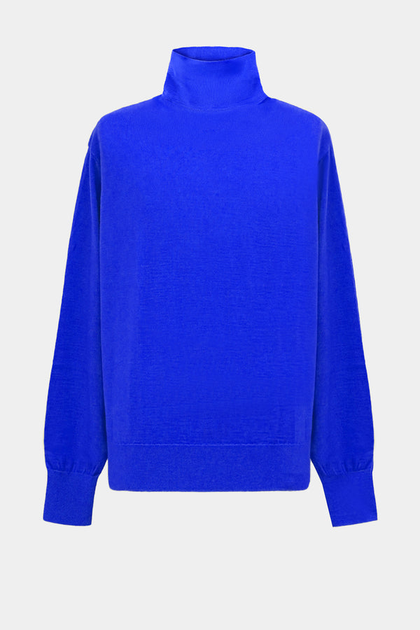 high-gauge high-neck knit L/S PO(PU501-MPO08)  / BLUE