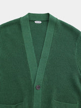 WASHI Middle-gauge AZE Cardigan (PU126-MCD02) / Green