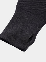 WOOL-POLY Middle-gauge AZE Deep-Vneck L/S Pullover(PU126-MPO05) / Charcoal