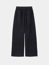 WASHI Middle-gauge AZE Wide Straight Pants (PU126-MPT02) / Black