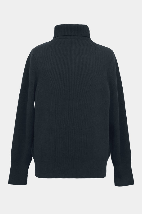 F/C/S big-coller knit L/S PO(PU301-MPO03) / CHARCOAL