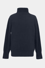 F/C/S big-coller knit L/S PO(PU301-MPO03) / DARK NAVY