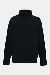 F/C/S big-coller knit L/S PO(PU301-MPO03) / BLACK