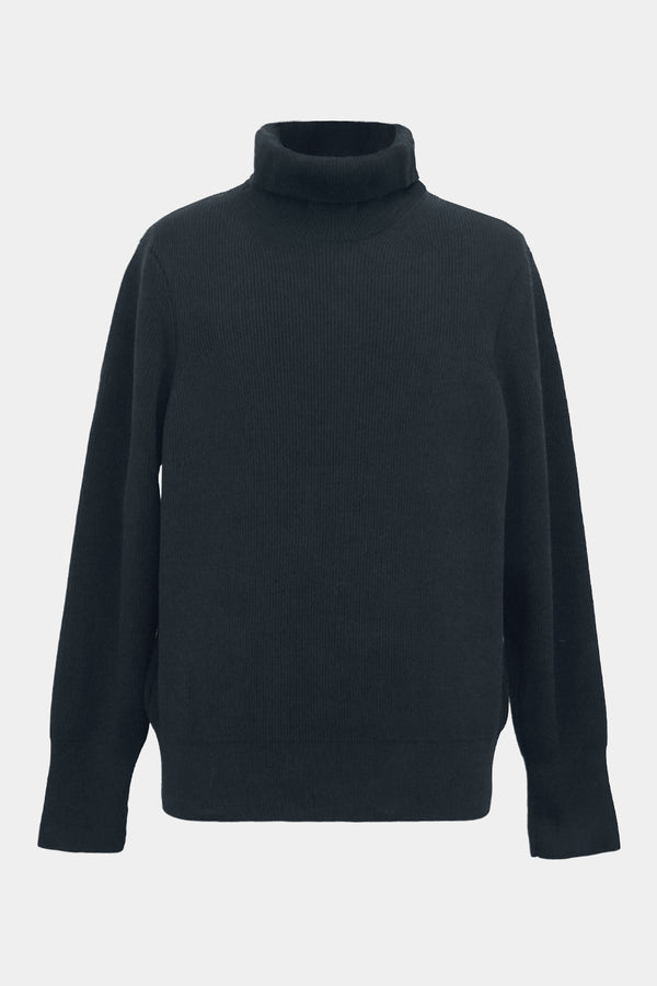 F/C/S big-coller knit L/S PO(PU301-MPO03) / CHARCOAL