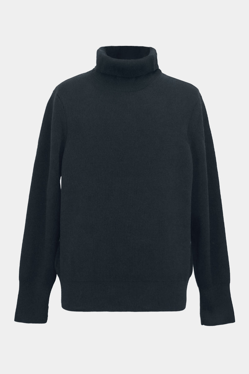 F/C/S big-coller knit L/S PO(PU301-MPO03) / CHARCOAL
