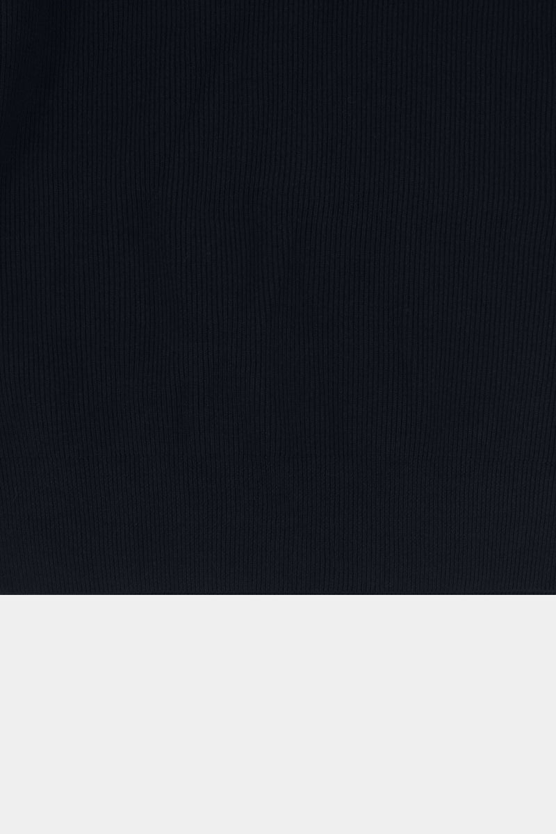 F/C/S big-coller knit L/S PO(PU301-MPO03) / BLACK