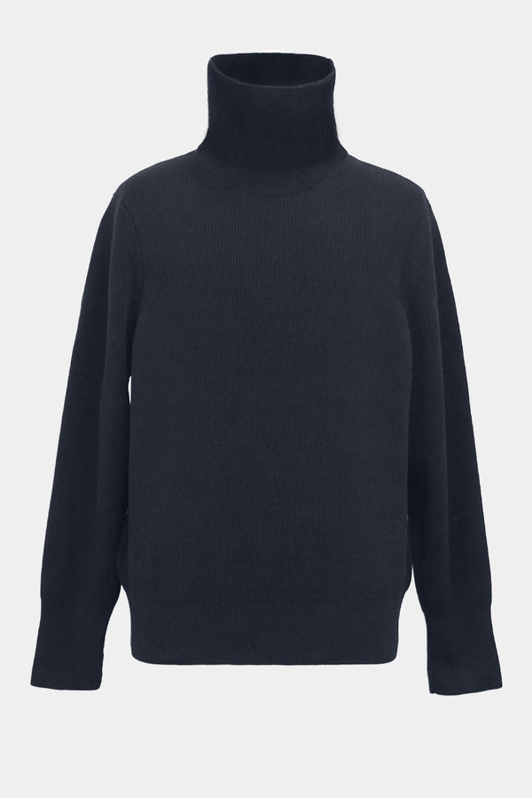 F/C/S big-coller knit L/S PO(PU301-MPO03) / DARK NAVY