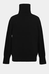 F/C/S big-coller knit L/S PO(PU301-MPO03) / BLACK