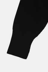 F/C/S big-coller knit L/S PO(PU301-MPO03) / BLACK