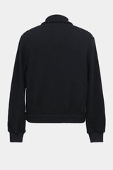 links knit zip jacket(PU325-MJK02) / BLACK