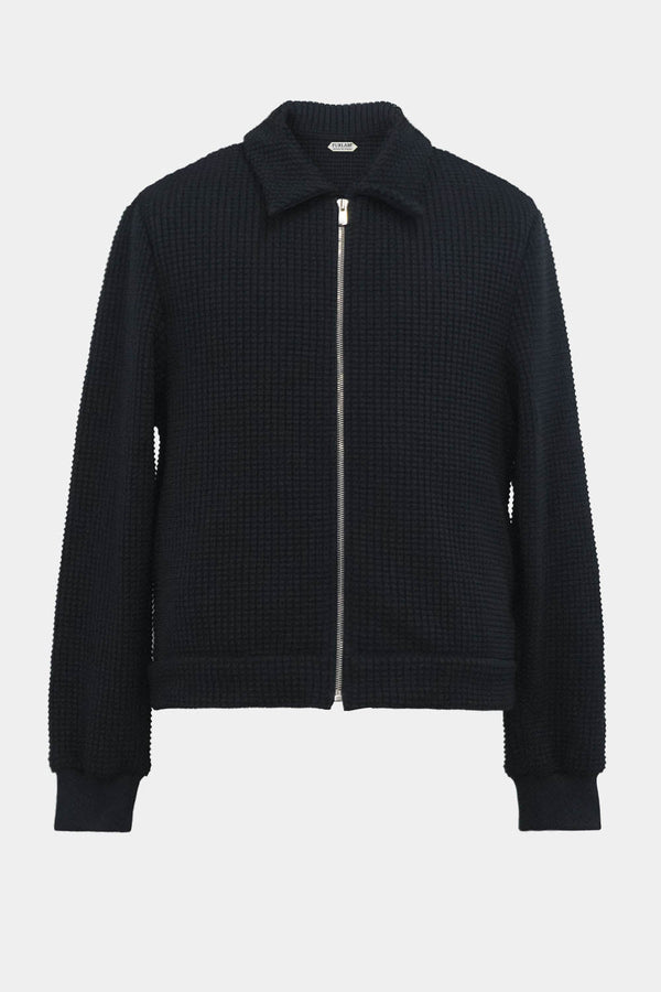 links knit zip jacket(PU325-MJK02) / BLACK