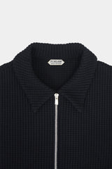 links knit zip jacket(PU325-MJK02) / BLACK