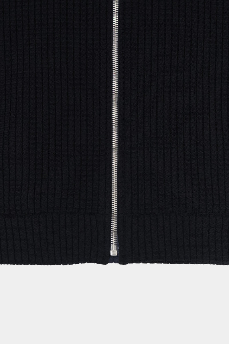 links knit zip jacket(PU325-MJK02) / BLACK