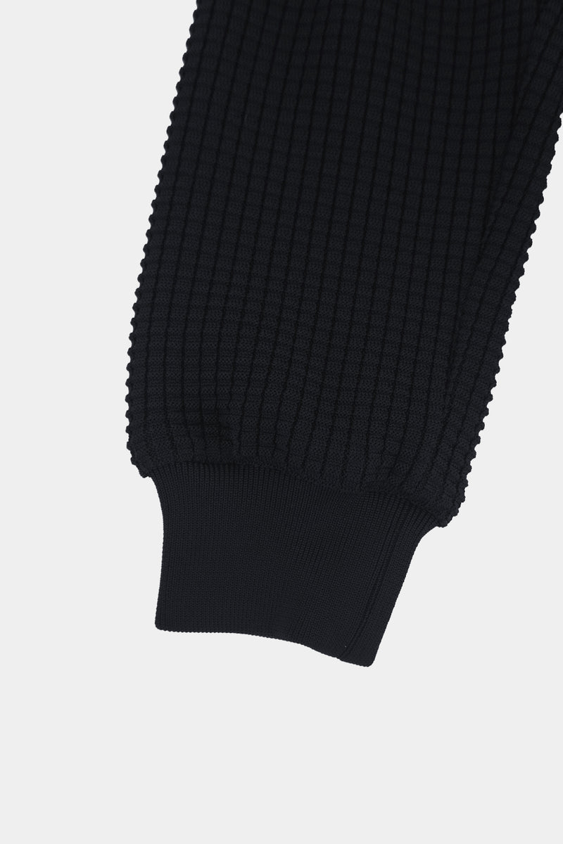 links knit zip jacket(PU325-MJK02) / BLACK