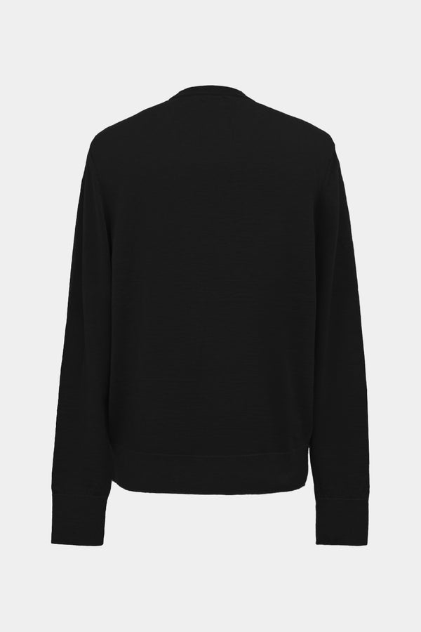high-gauge crewneck knit L/S PO(PU501-MPO01) / BLACK