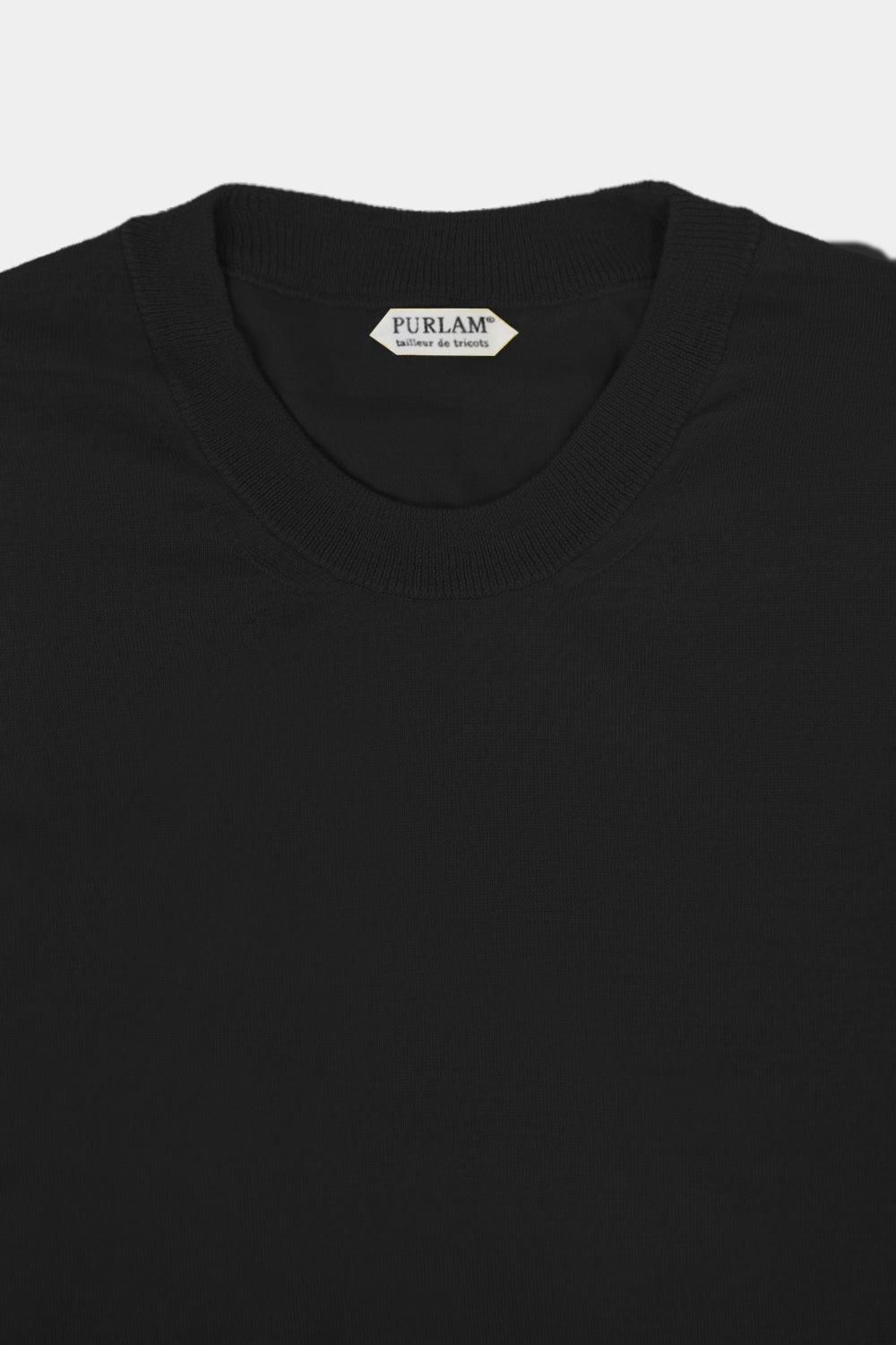 renoma HIGH GAUGE CREW NECK KNIT 黒 UNIVERSAL PRODUCTS - HIGH GAUGE CREW NECK KNIT（BLACK） | niki