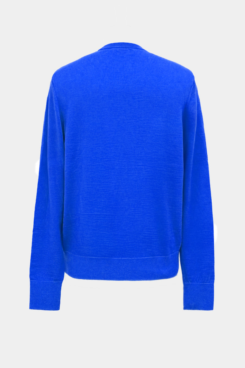 high-gauge crewneck knit L/S PO(PU501-MPO01) / BLUE