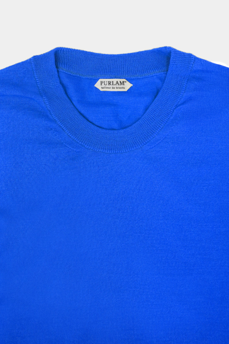 high-gauge crewneck knit L/S PO(PU501-MPO01) / BLUE