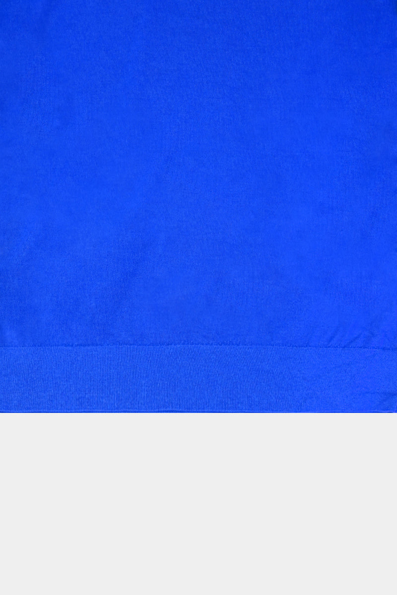 high-gauge crewneck knit L/S PO(PU501-MPO01) / BLUE