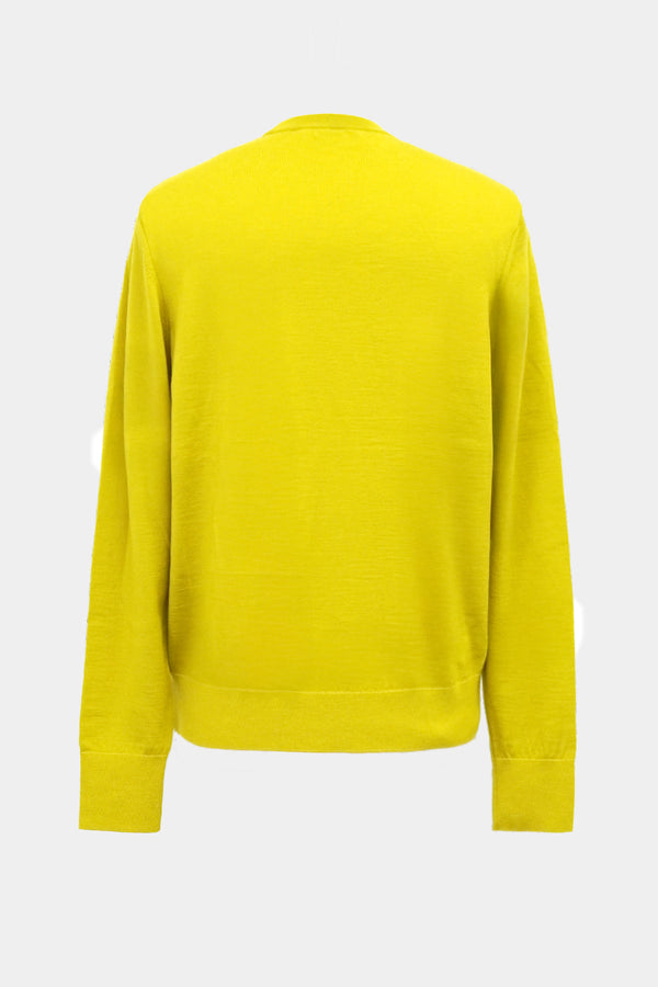 high-gauge crewneck knit L/S PO(PU501-MPO01) / YELLOW