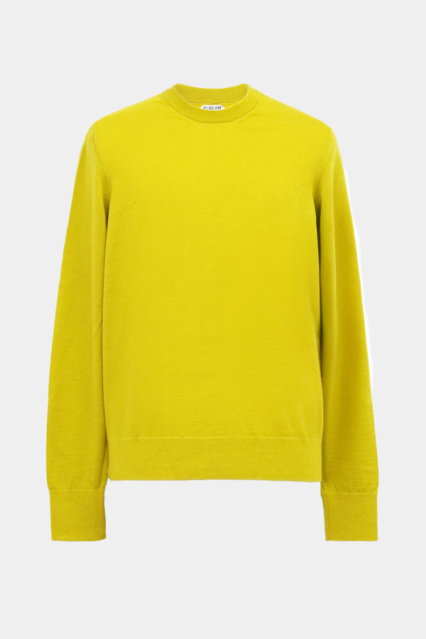 high-gauge crewneck knit L/S PO(PU501-MPO01) / YELLOW