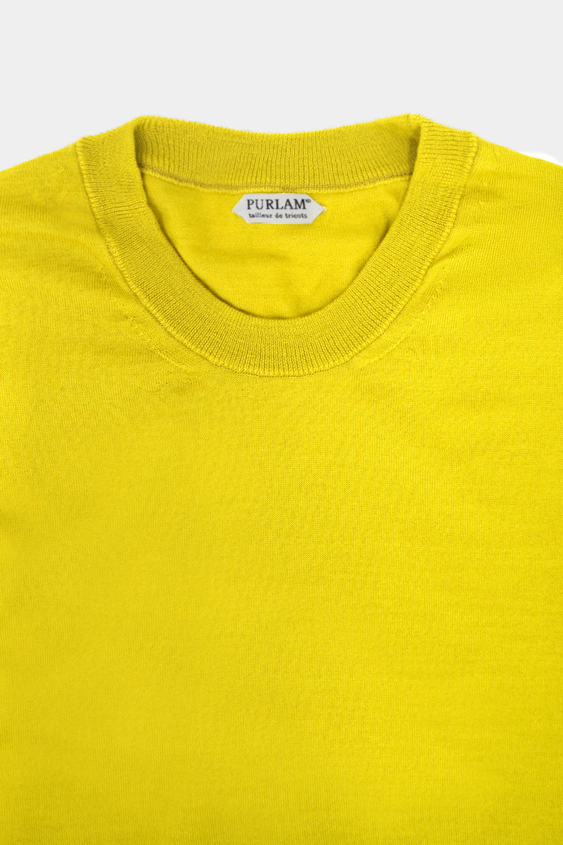 high-gauge crewneck knit L/S PO(PU501-MPO01) / YELLOW