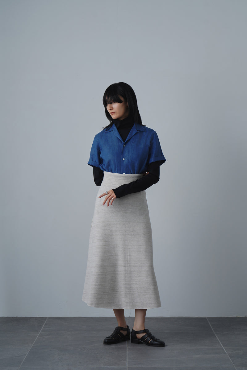 COMPRESSED WOOL SKIRT (WK323-LSK02-42)