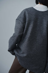 COMPRESSED WOOL PULLOVER (WK323-LPO06-08)