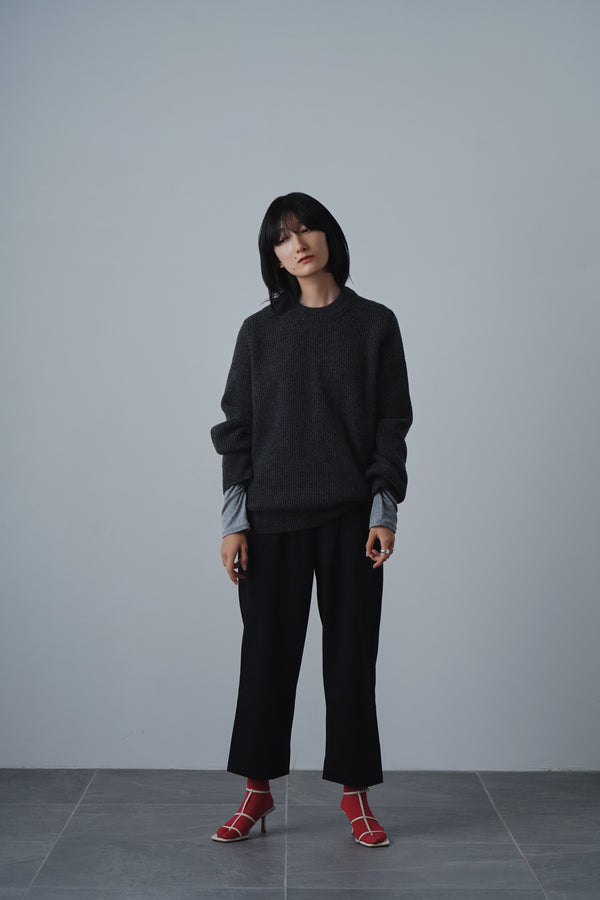 SIGNATURE RIBS KNIT PULLOVER (WK323-MPO02-04)